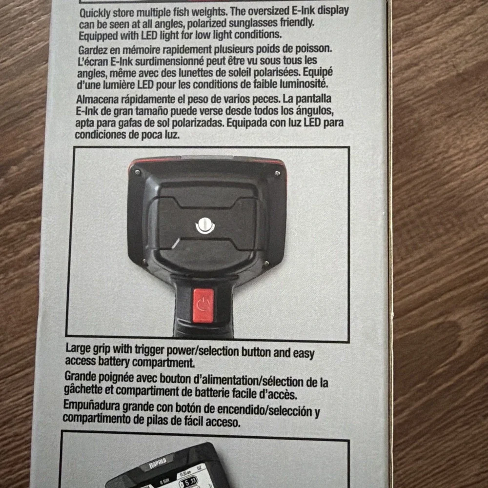 Rapala High Vis Digital Fishing Scale 20 lb E-Ink Display RHVDS NEW IN BOX